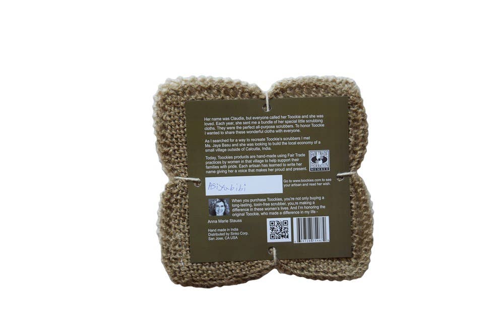 Jute and Organic Cotton Scrubber