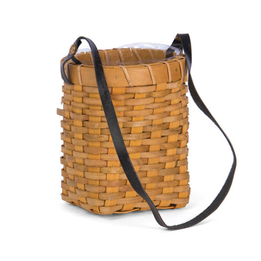 Oval Chipwood Hanging Basket Planter