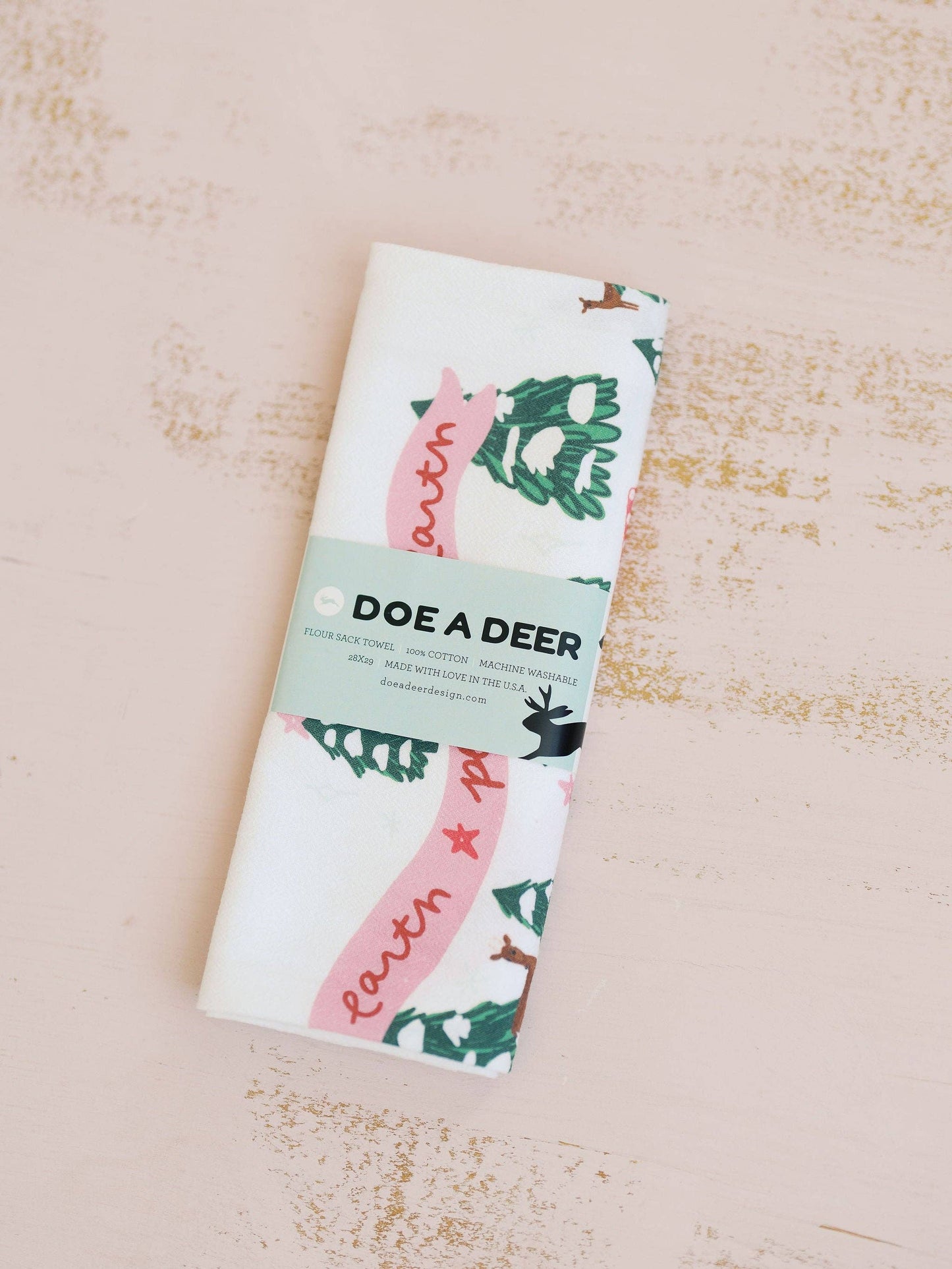 Peace on the Farm Flour Sack Towel | Christmas, Holiday