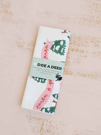 Peace on the Farm Flour Sack Towel | Christmas, Holiday