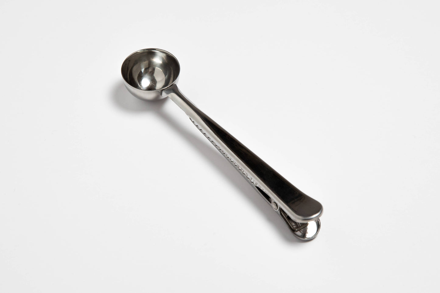 Stainless Steel Coffee Spoon and Bag Clip, 7” x 1.5”