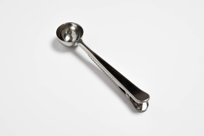 Stainless Steel Coffee Spoon and Bag Clip, 7” x 1.5”