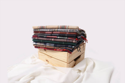 Softer than Cashmere PLAID BUFF Vegan Cashmere Touch Scarves