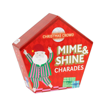Santa Mime & Shine Charades Game - 6 Pack Display | Christmas Game |