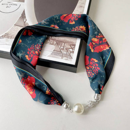 Magnetic Silk Scarf Necklace – Elegant Neck Wrap_CWASC0752