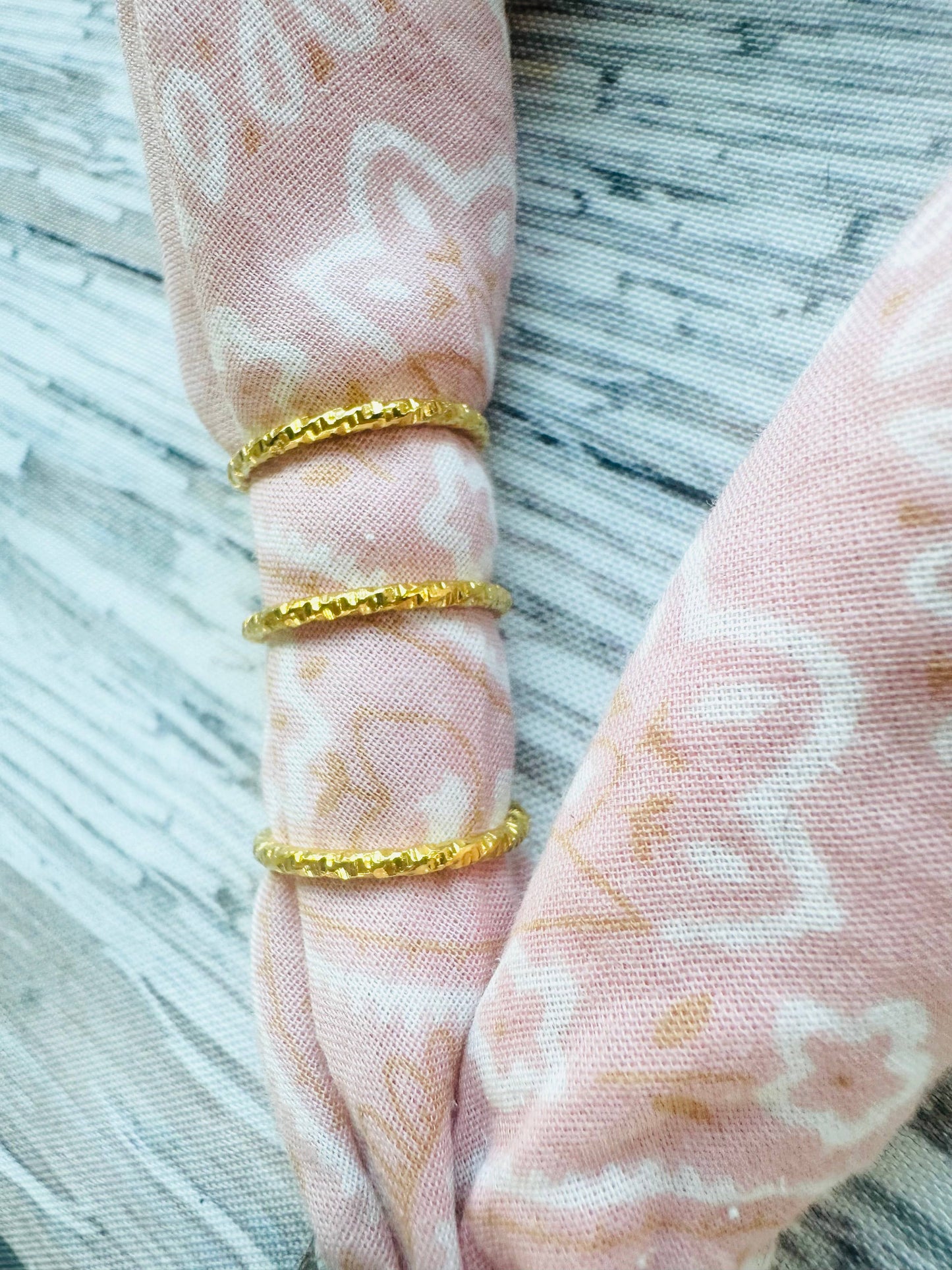 Gold or Silver Stacker Bandana Charm