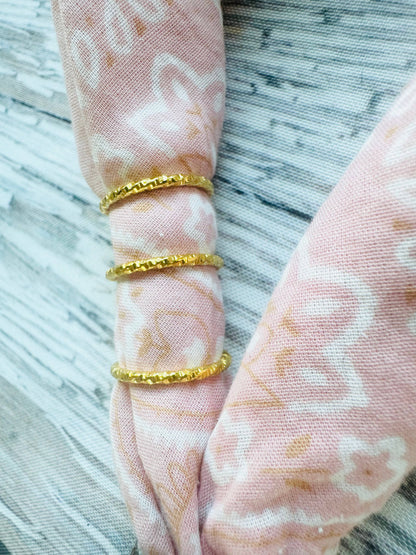 Gold or Silver Stacker Bandana Charm