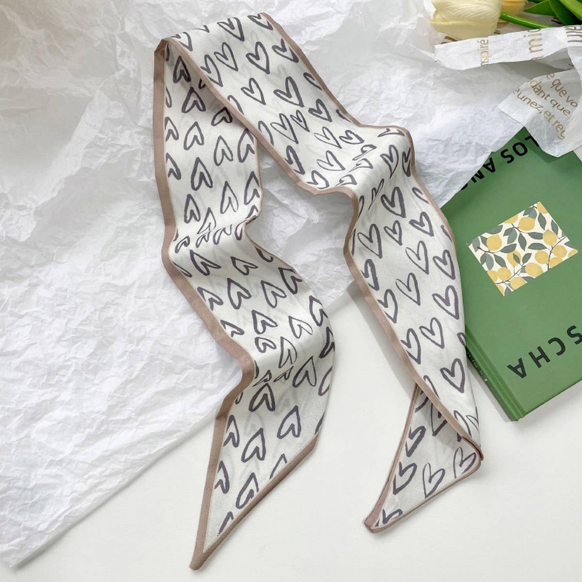 Neutral Long Twilly Scarf