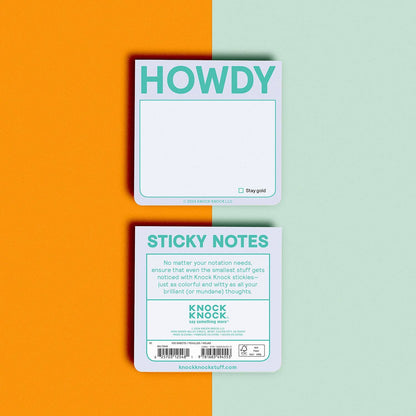 Howdy Sticky Note
