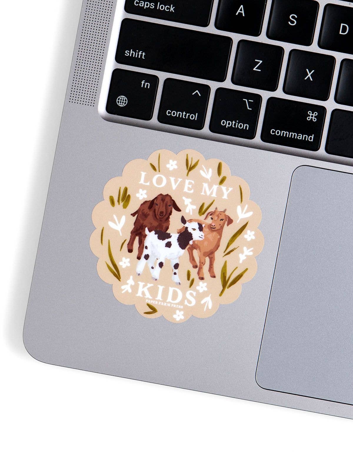 Love My Kids Goats Decal Sticker
