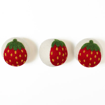 Wool Dryer Ball - Strawberry