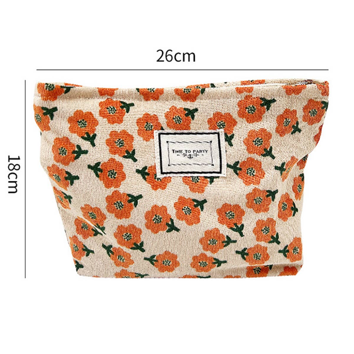 CORDUROY RETRO FLORAL MAKEUP BAG