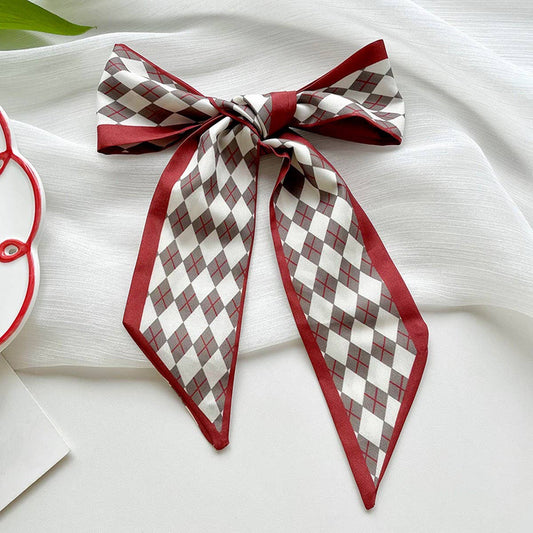 Red Skinny Twilly Scarf – Hair  Ribbon Accessory