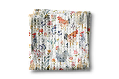 Chicken Rooster Farmhouse Kitchen Towel