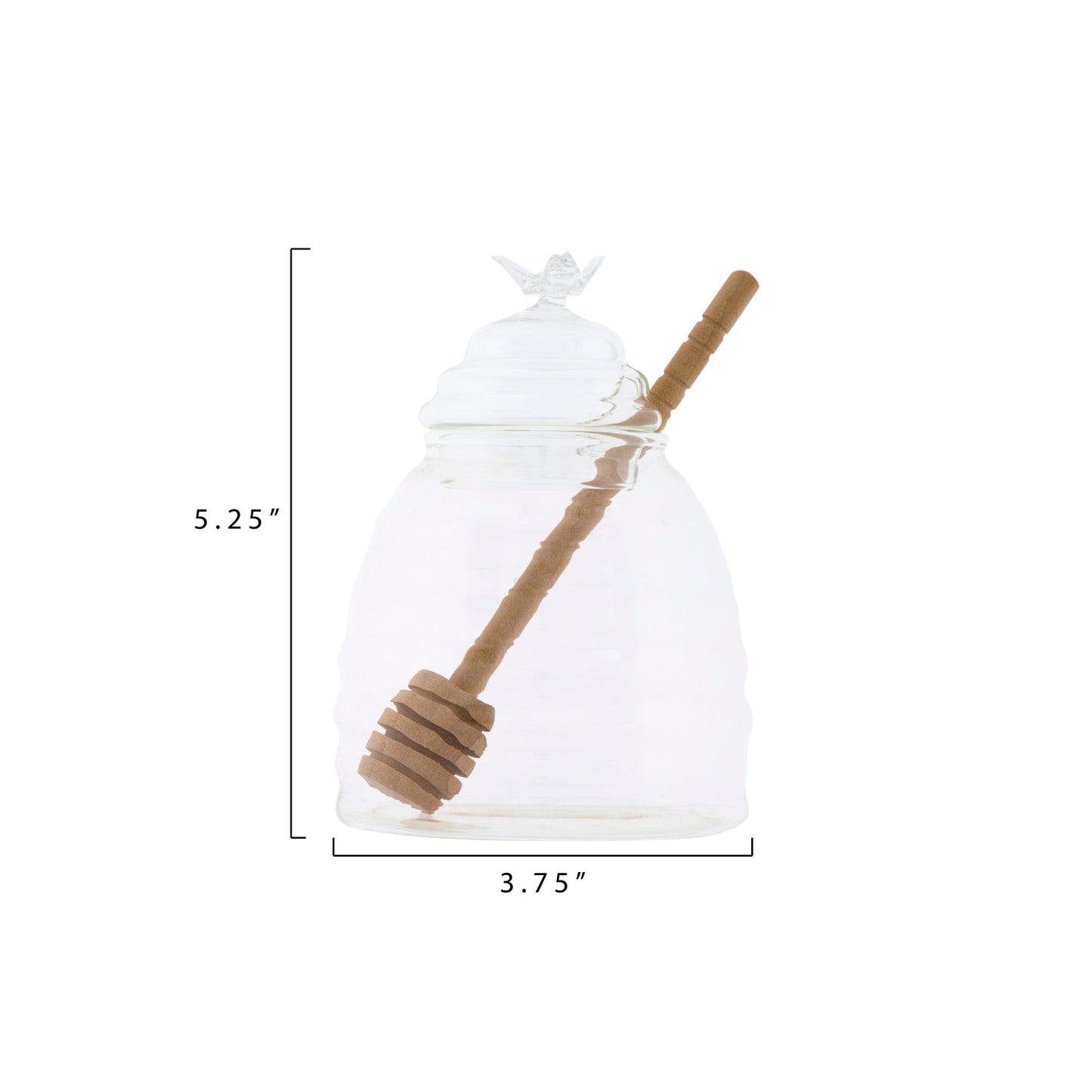 Honey Jar with Honey Dipper, Set of 2