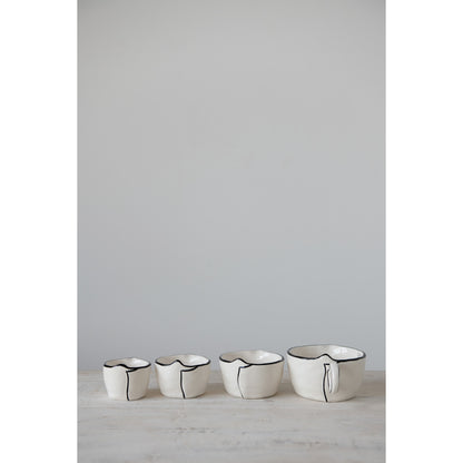 Stoneware Measuring Cups, Set of 4