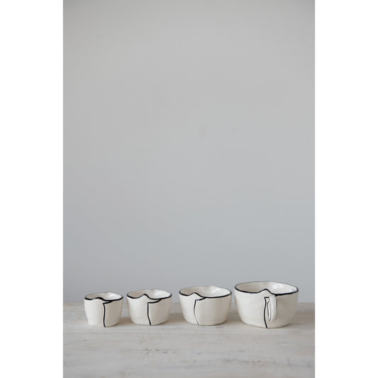 Stoneware Measuring Cups, Set of 4