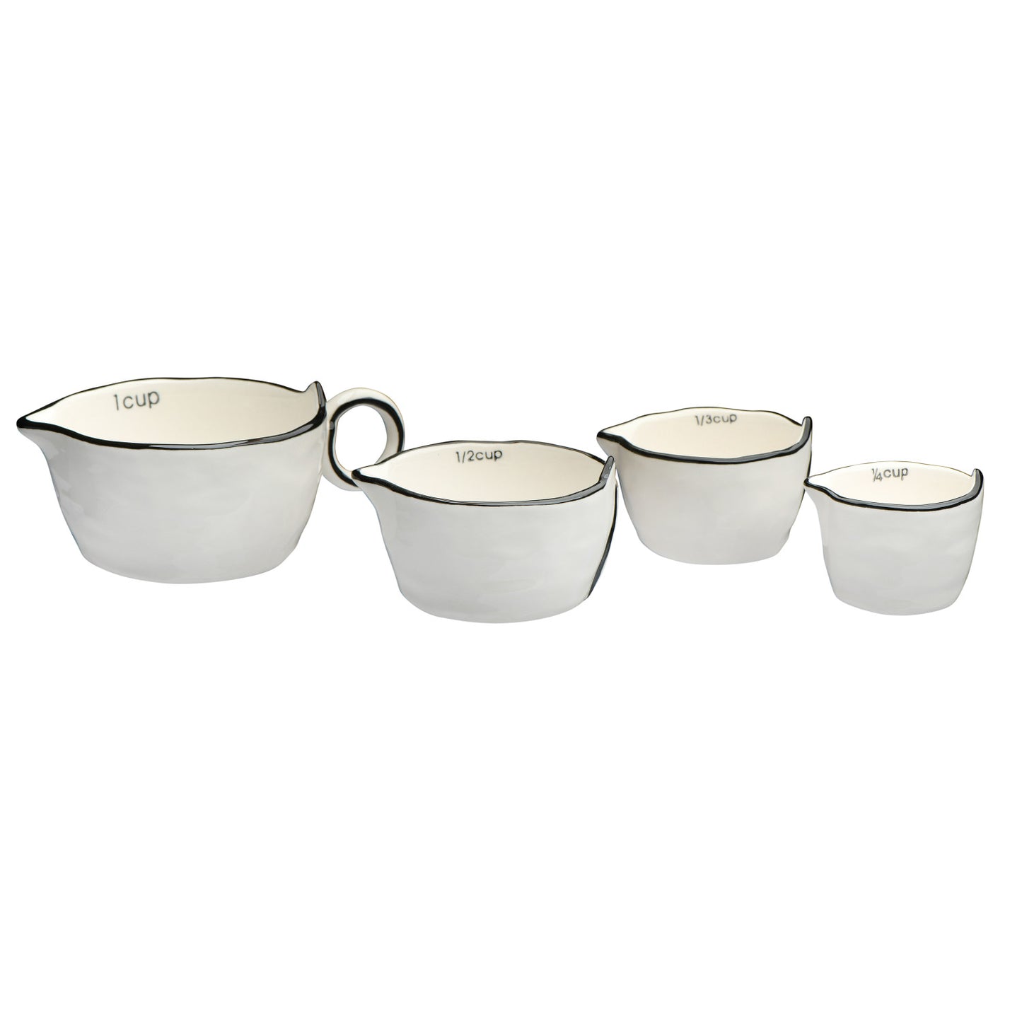 Stoneware Measuring Cups, Set of 4