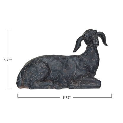 Resin Goat, Cast Iron Finish