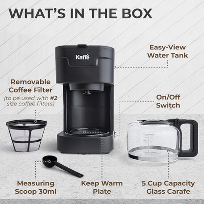 Kaffe Coffee Maker  5 Cup Capacity