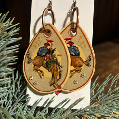 Howdy Santa Earrings