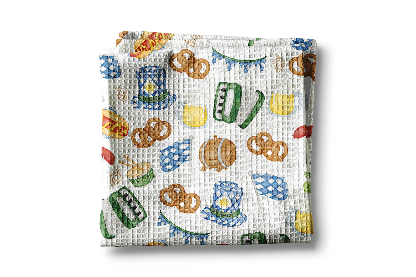Bavarian German Kitchen Towel Oktoberfest Gift Decor