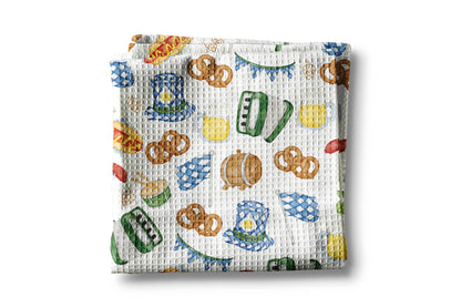 Bavarian German Kitchen Towel Oktoberfest Gift Decor