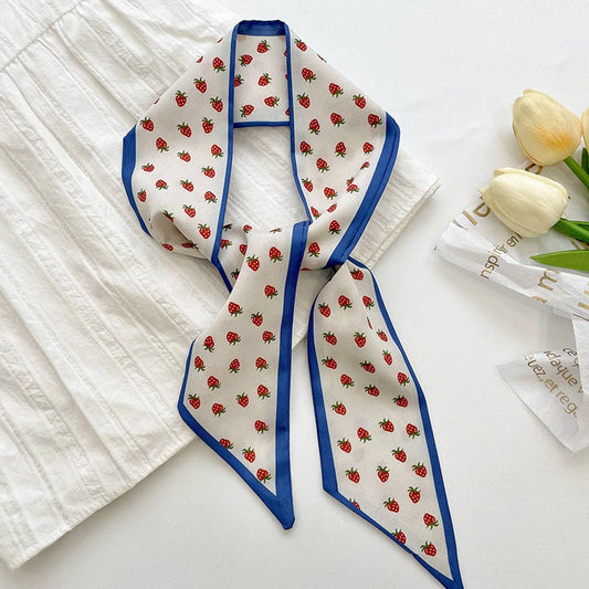 Strawberry tied scarf