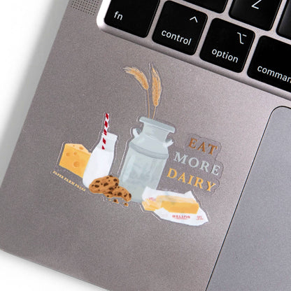 Eat More Dairy Clear Decal Sticker