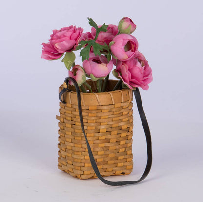 Oval Chipwood Hanging Basket Planter