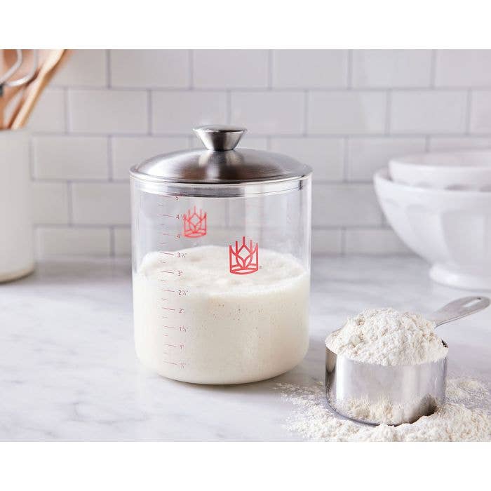 King Arthur Baking Glass Sourdough Crock