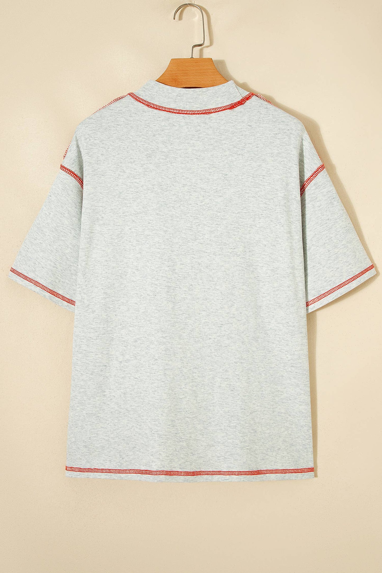66Game Day Reversible Mock neck Contrast-Stitched Tee (S-XL)