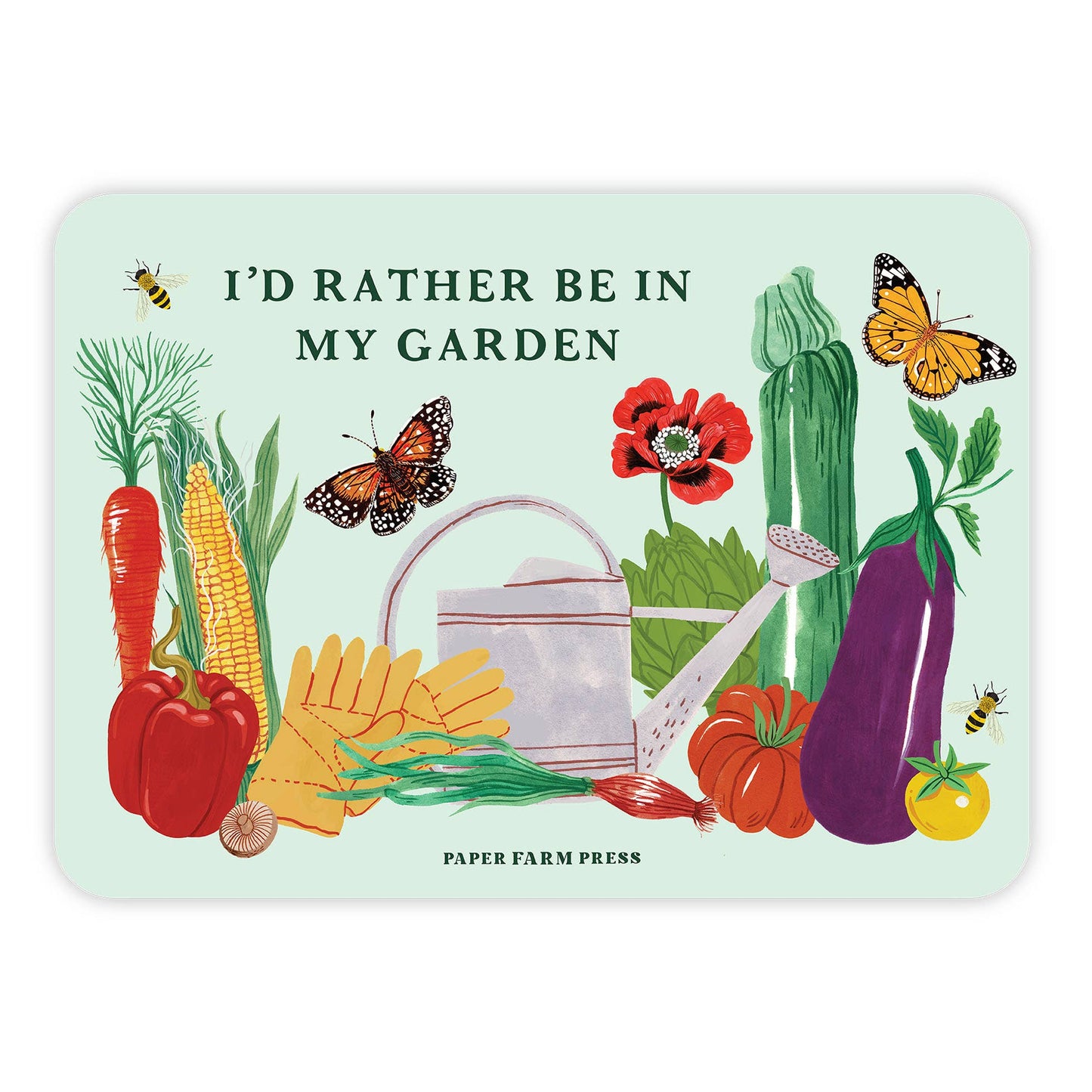 I'd Rather Be In My Garden Decal Sticker