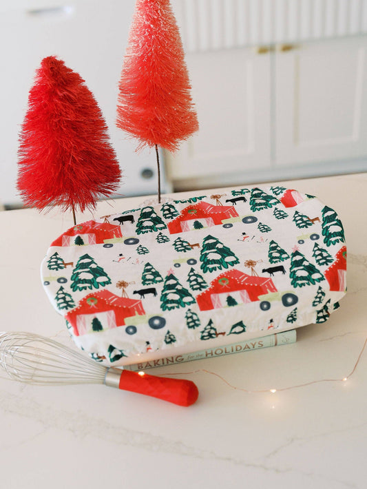 Festive Farm 10x14 Baking Dish Cover | Holiday, Christmas