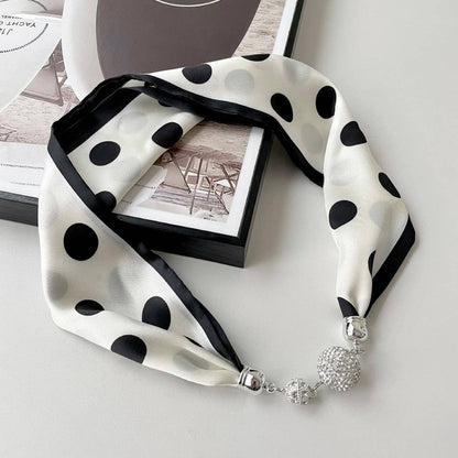 Magnetic Silk Scarf Necklace – Elegant Neck Wrap_CWASC0752