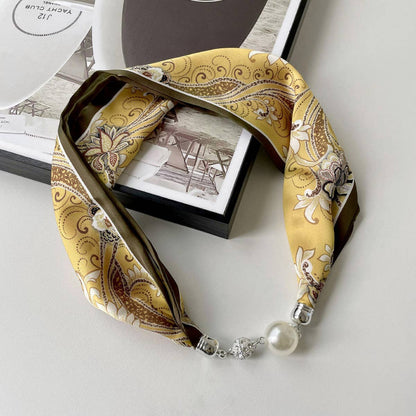 Magnetic Silk Scarf Necklace – Elegant Neck Wrap_CWASC0752