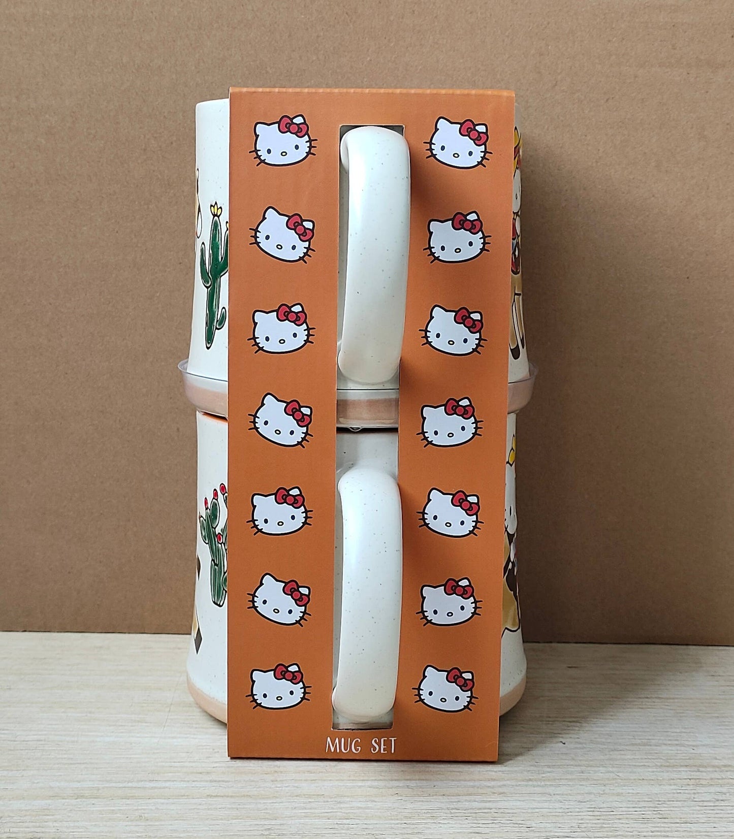 HELLO KITTY LET'S RIDE COWGIRL 18OZ MUG SET OF 2