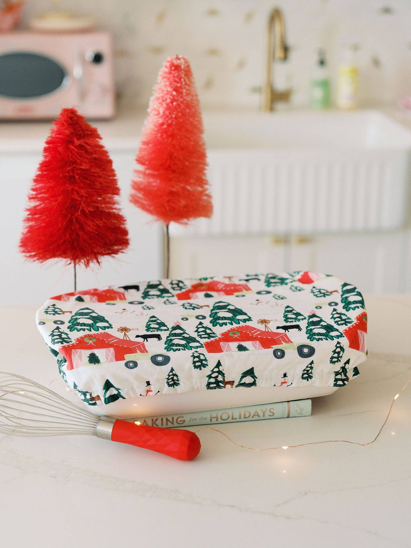 Festive Farm 10x14 Baking Dish Cover | Holiday, Christmas