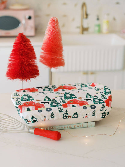 Festive Farm 10x14 Baking Dish Cover | Holiday, Christmas