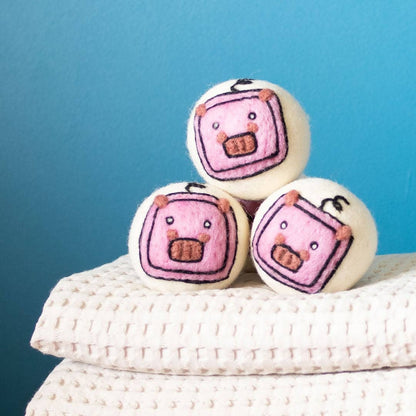 Cute Animals: Eco Wool Dryer Balls Fair-Trade