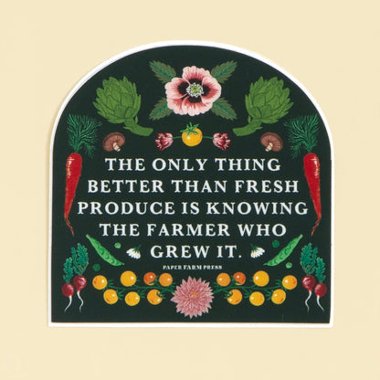Knowing The Farmer Decal Sticker