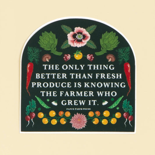 Knowing The Farmer Decal Sticker