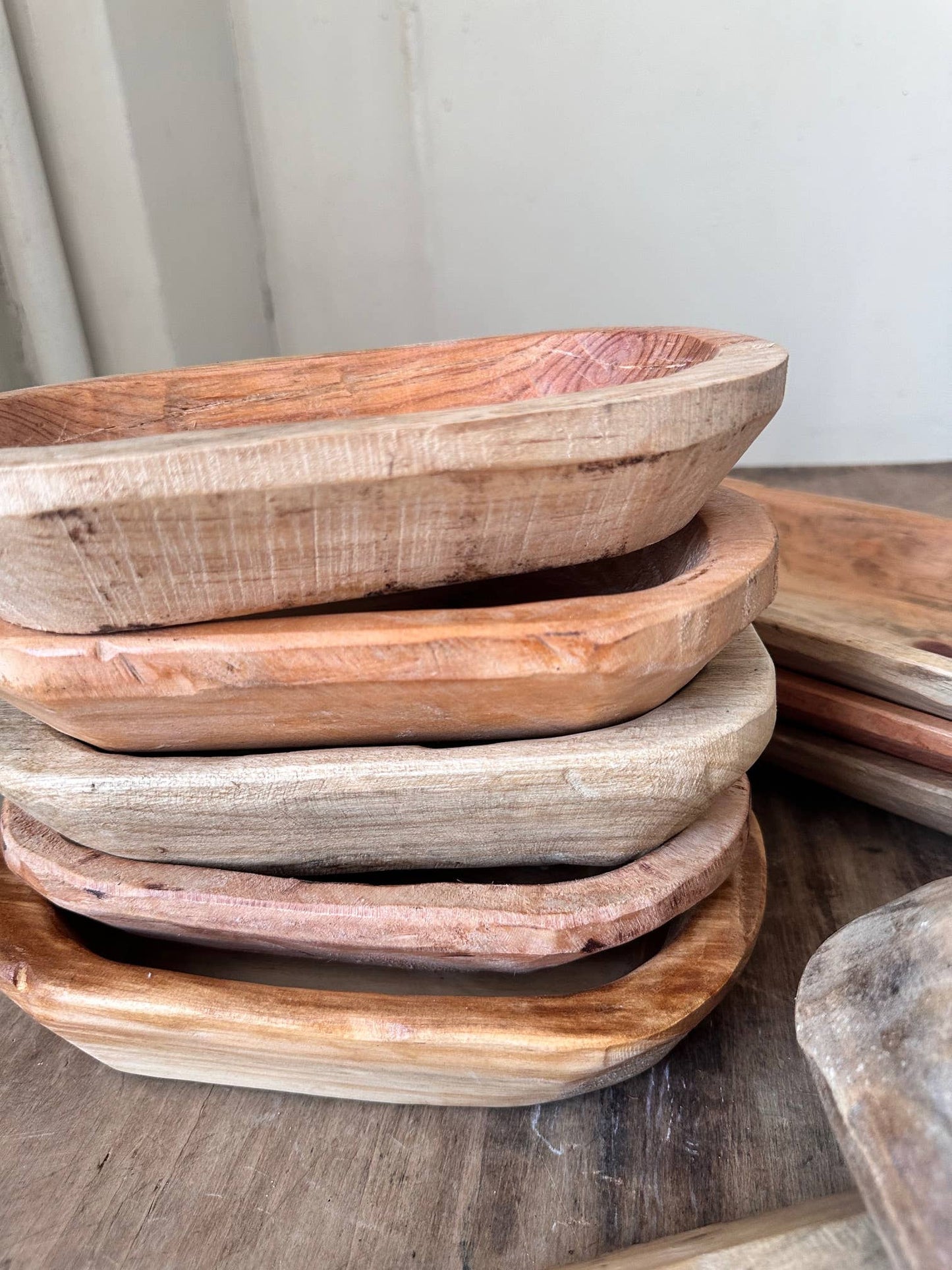 Medium Wooden Dough bowl - unstained wood