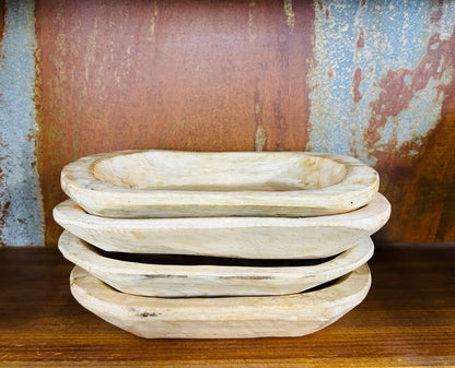 Medium Wooden Dough bowl - unstained wood