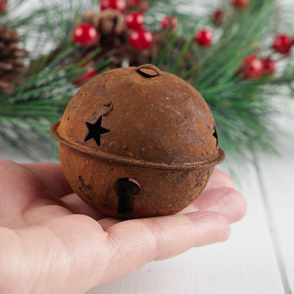 Rusty Tin Sleigh Bell 65mm