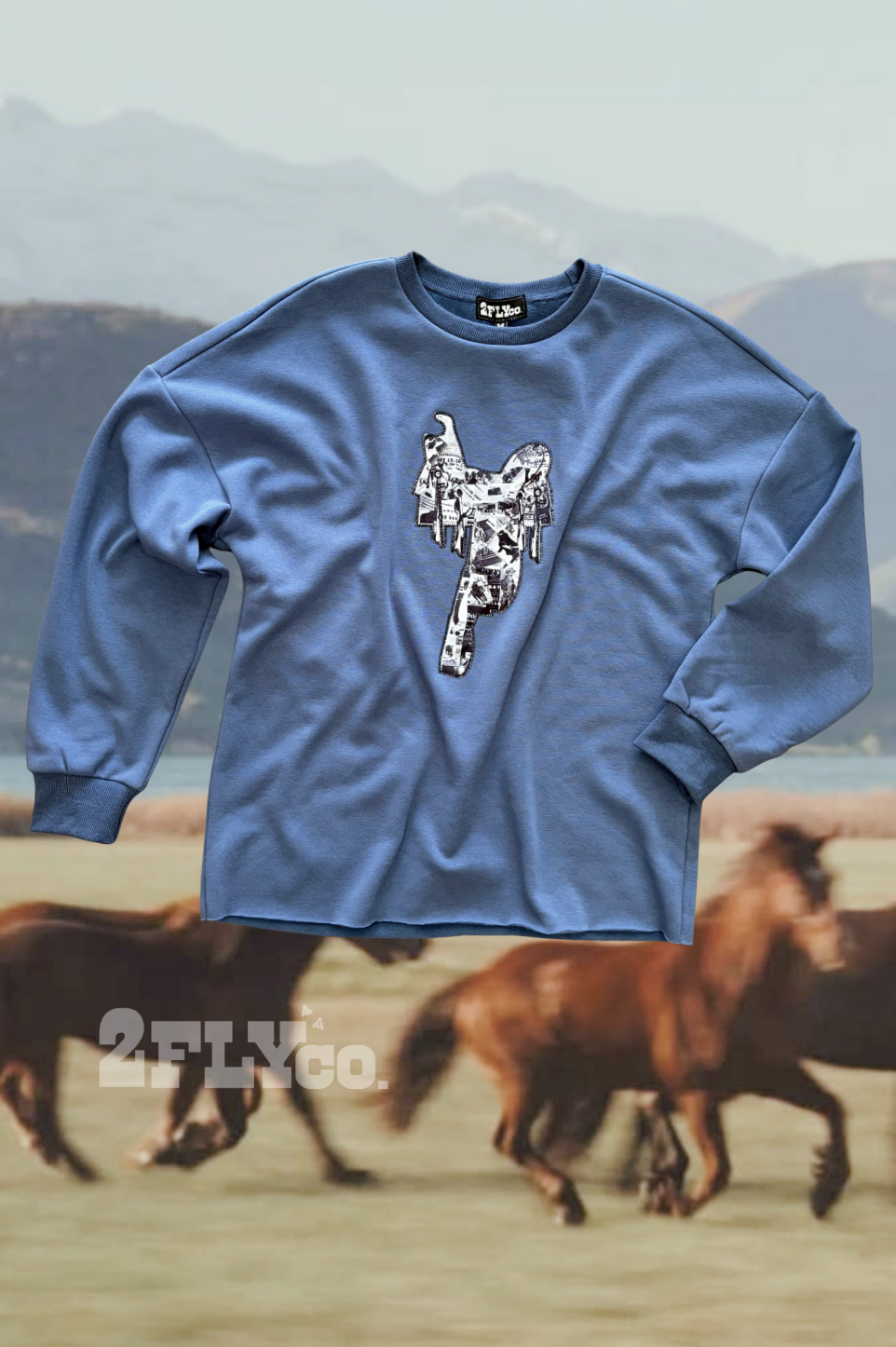 Tacky Stitch Western Saddle Patch Sweatshirt