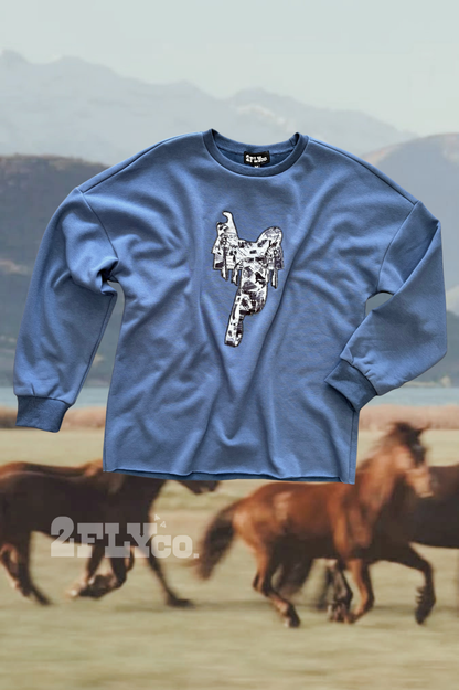 Tacky Stitch Western Saddle Patch Sweatshirt