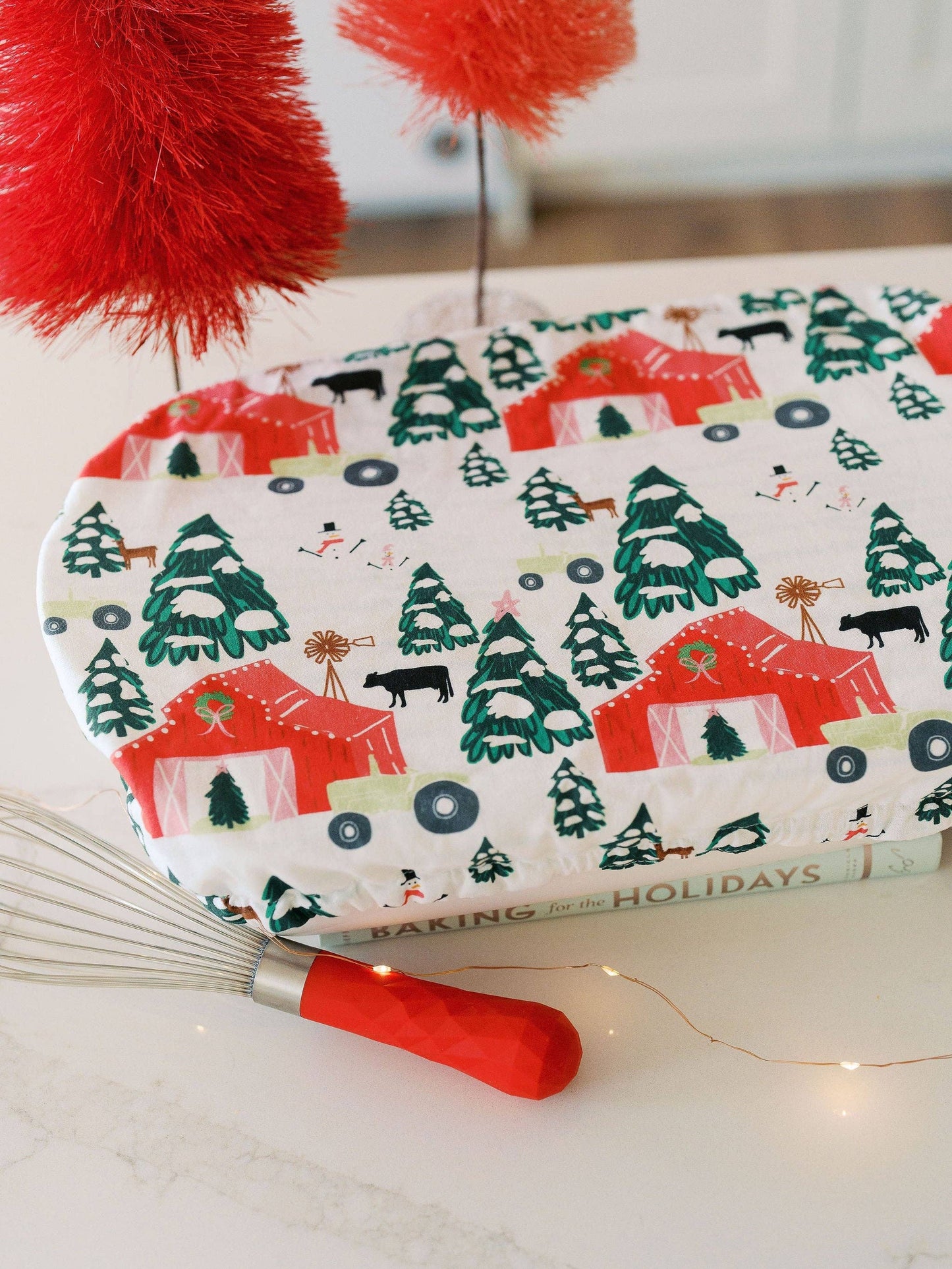 Festive Farm 10x14 Baking Dish Cover | Holiday, Christmas