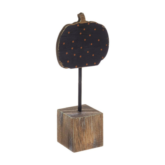 CA-4320 - Orange Dot Halloween Pumpkin on Base