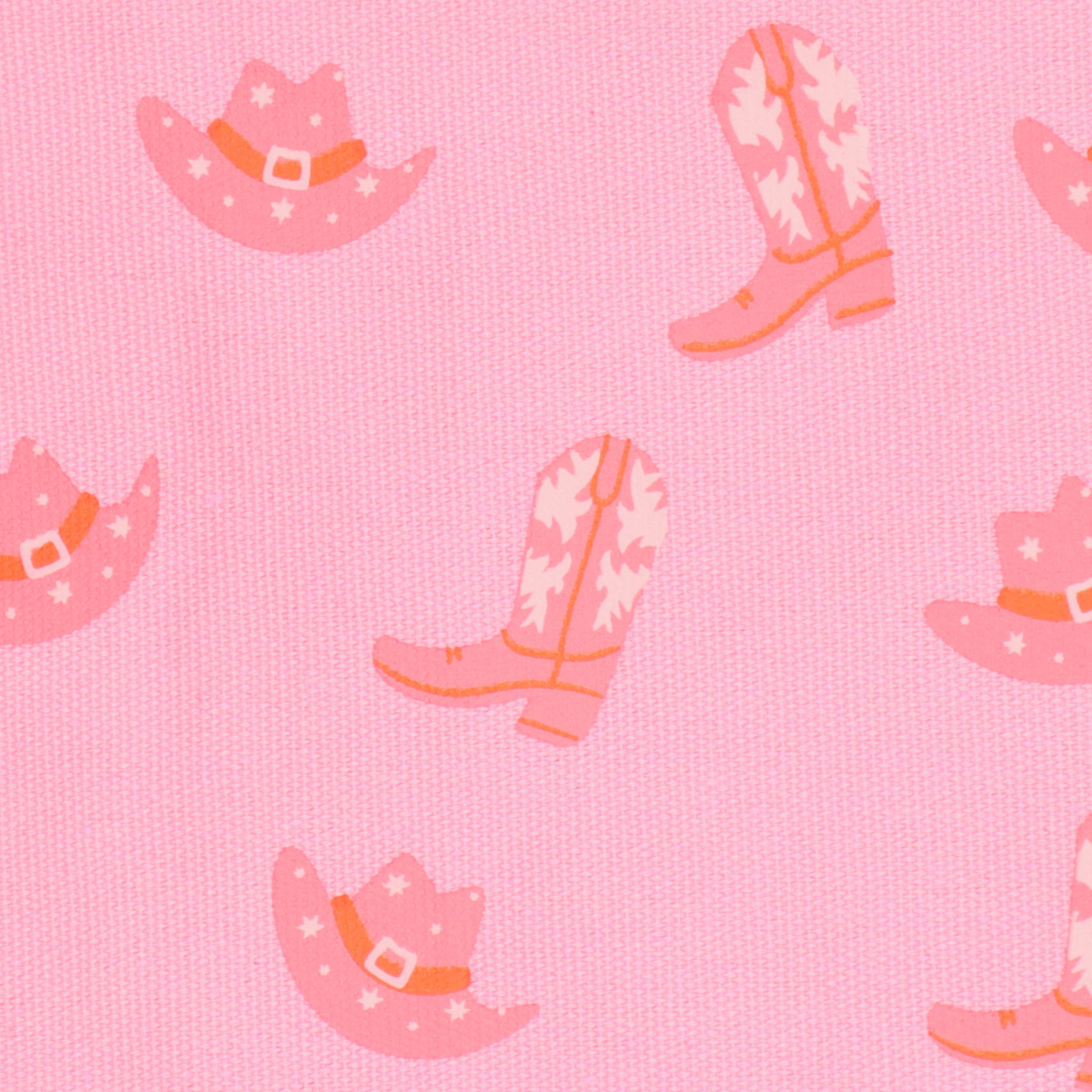 Canvas Pouch Cowgirl Boot and Hat